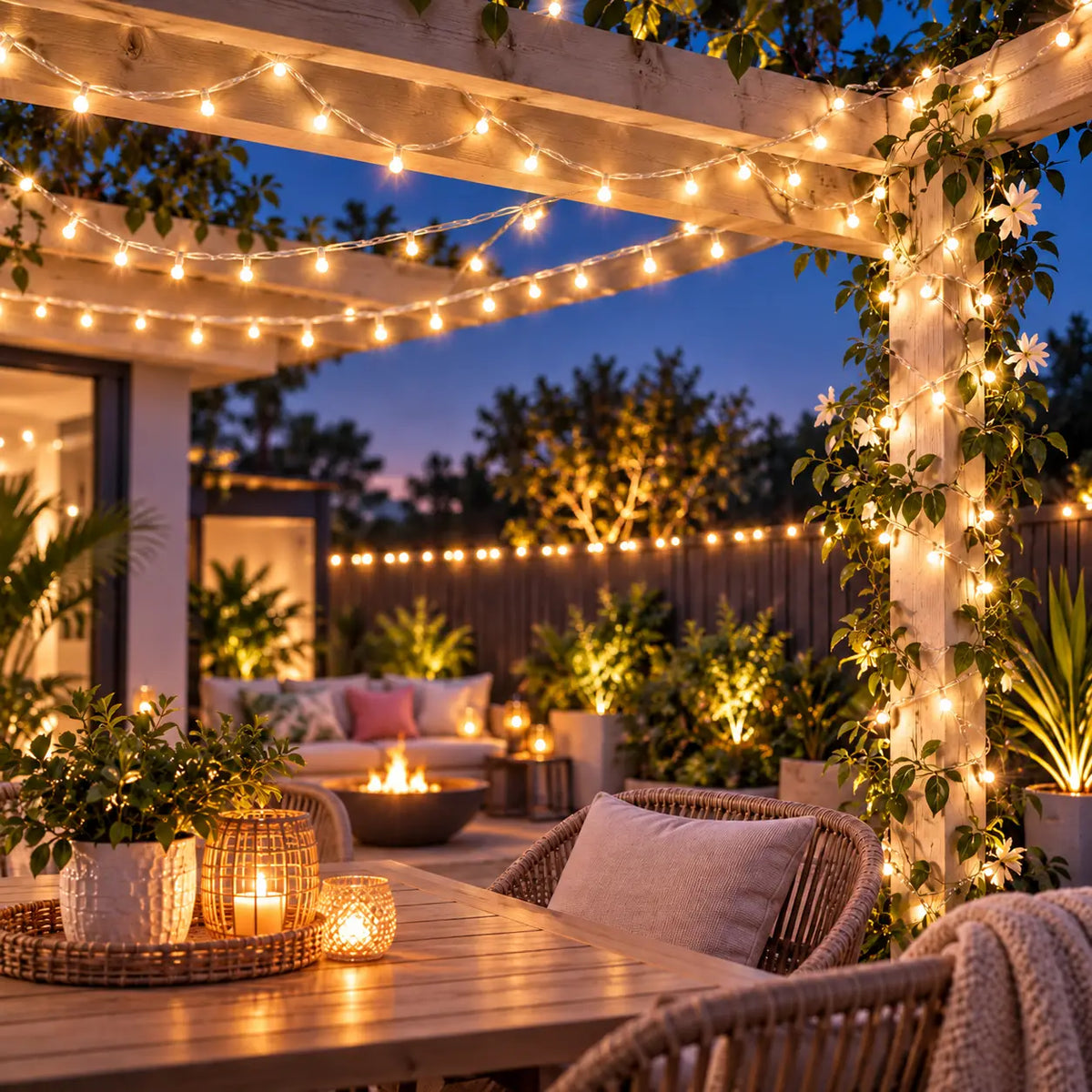 Lexi Lighting 60M 520 LED Warm White Connectable Fairy Lights