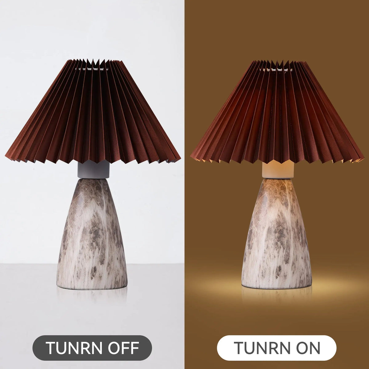 Navia Table Lamp - Grey/Brown