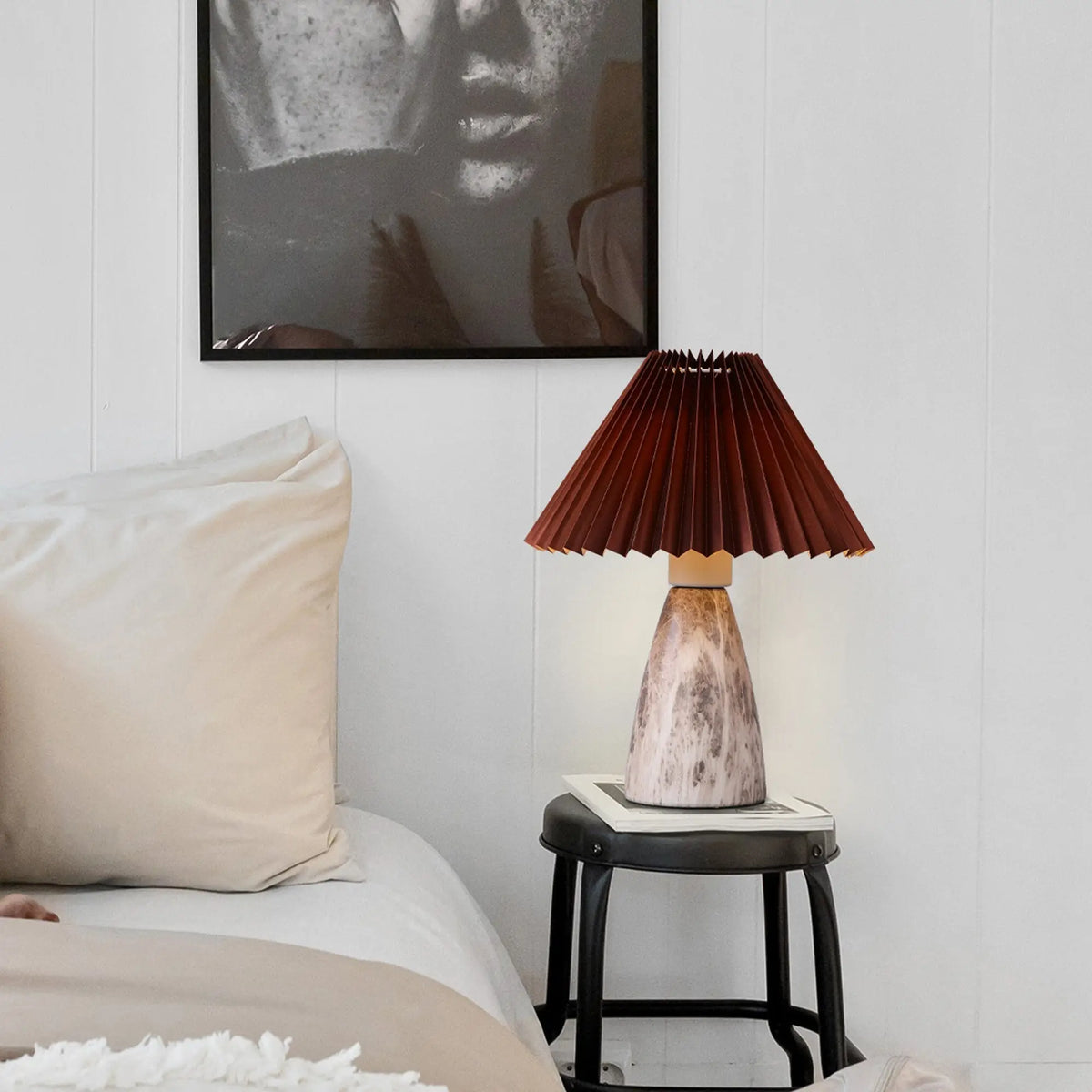 Navia Table Lamp - Grey/Brown