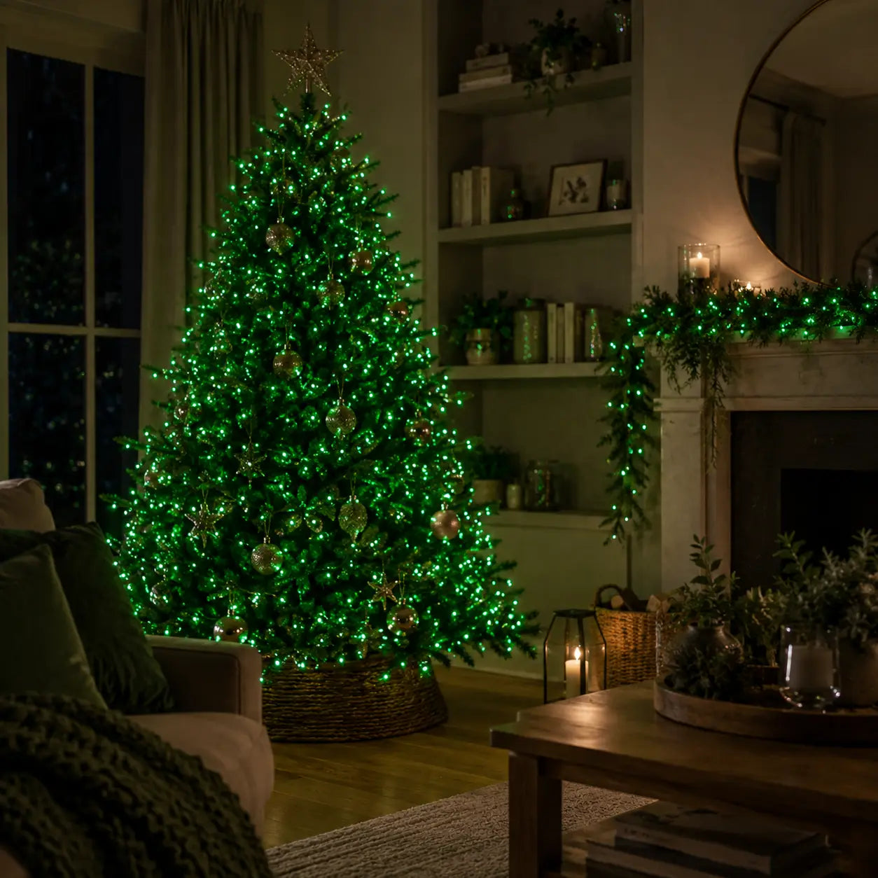 Lexi Lighting 21M 240 LED Green Colour Connectable Fairy Lights