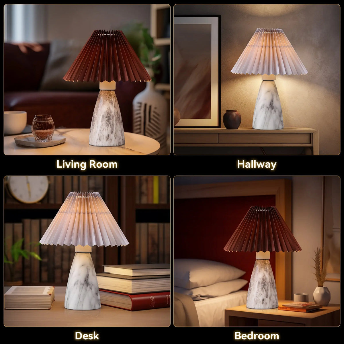 Navia Table Lamp - Grey/Brown