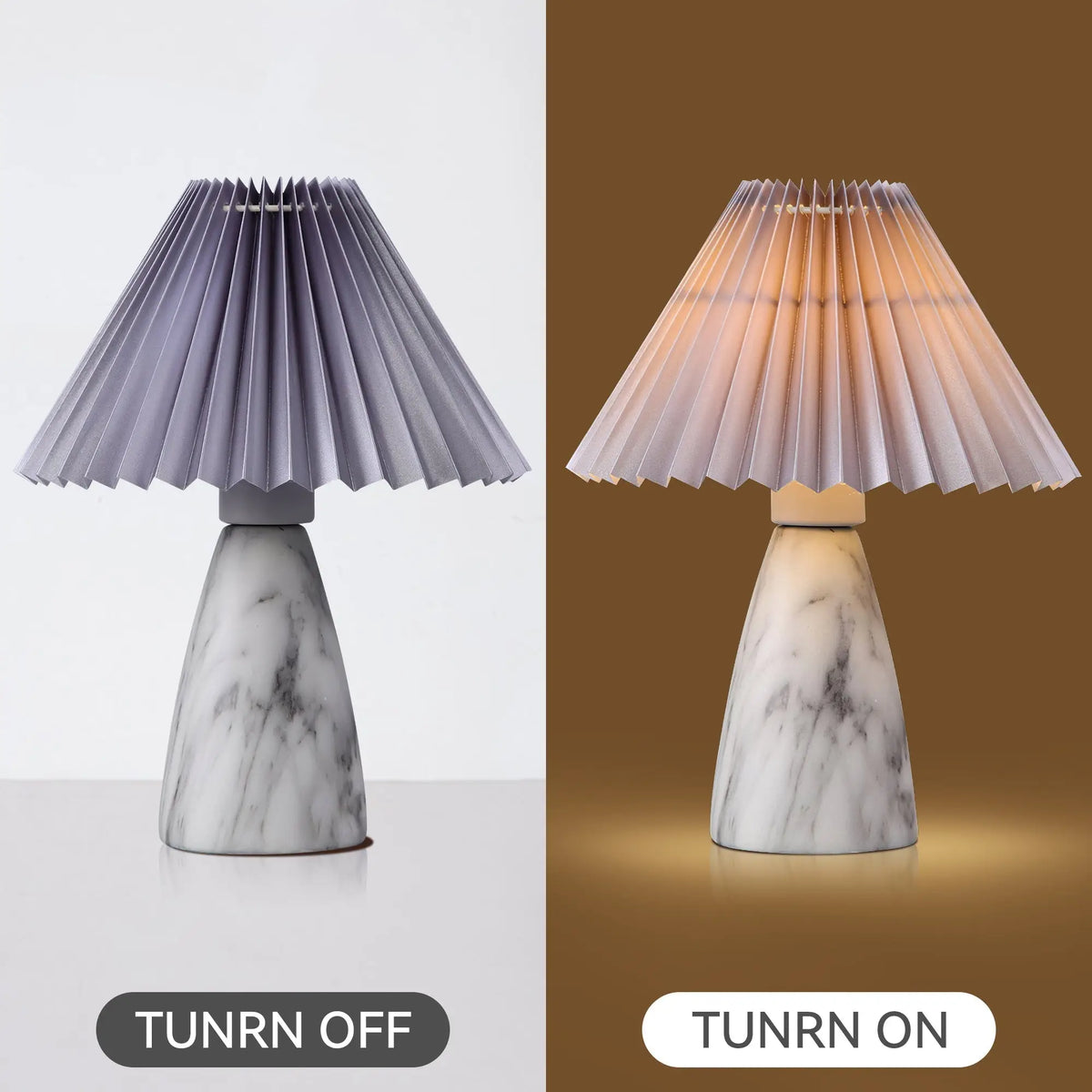 Navia Table Lamp - Grey/Brown