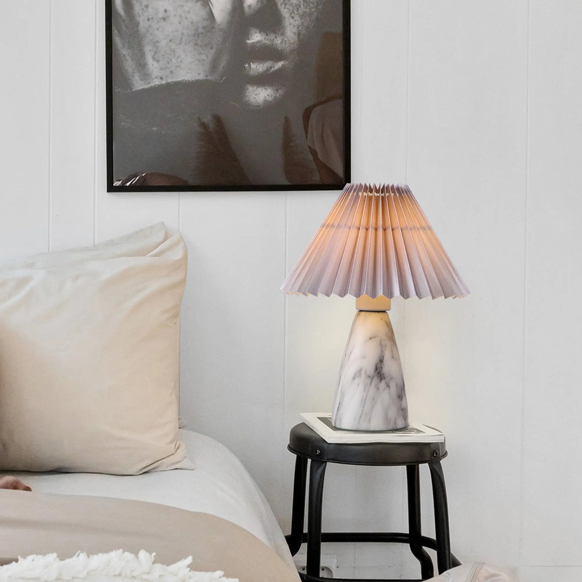 Navia Table Lamp - Grey/Brown