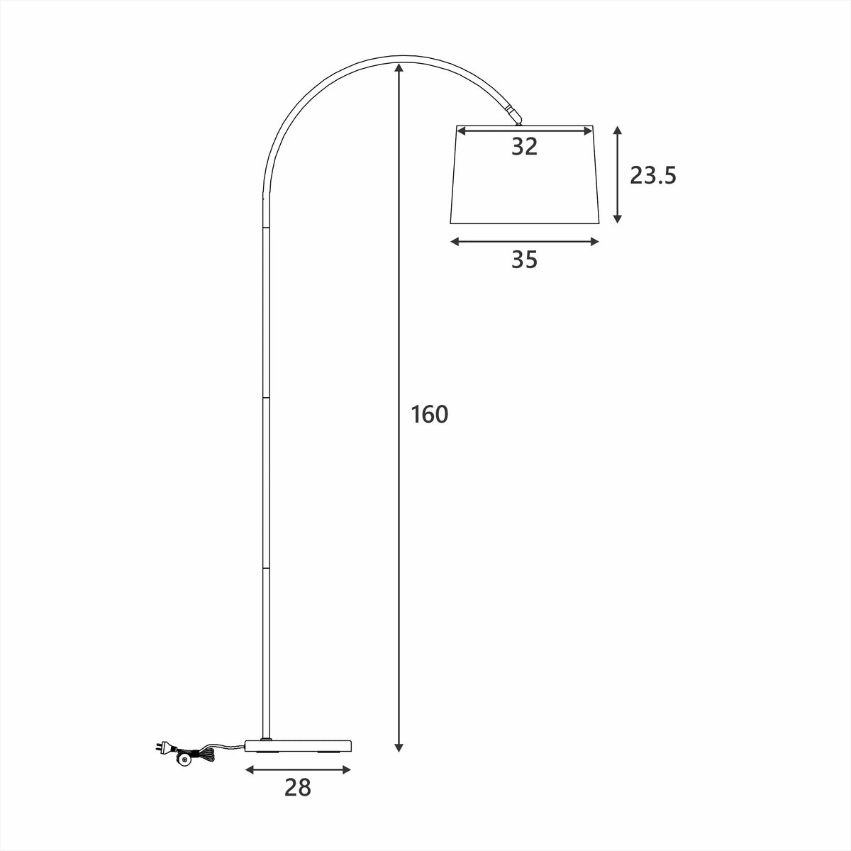 Lexi Lighting Tanya Arched Floor Lamp