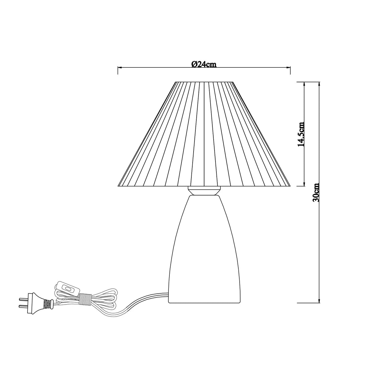 Navia Table Lamp - Grey/Brown
