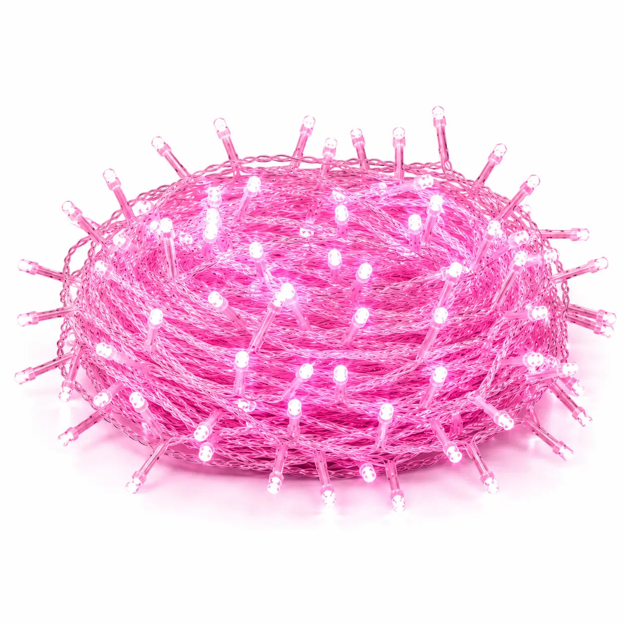 Lexi Lighting 21M 240 LED Pink Colour Connectable Fairy Lights