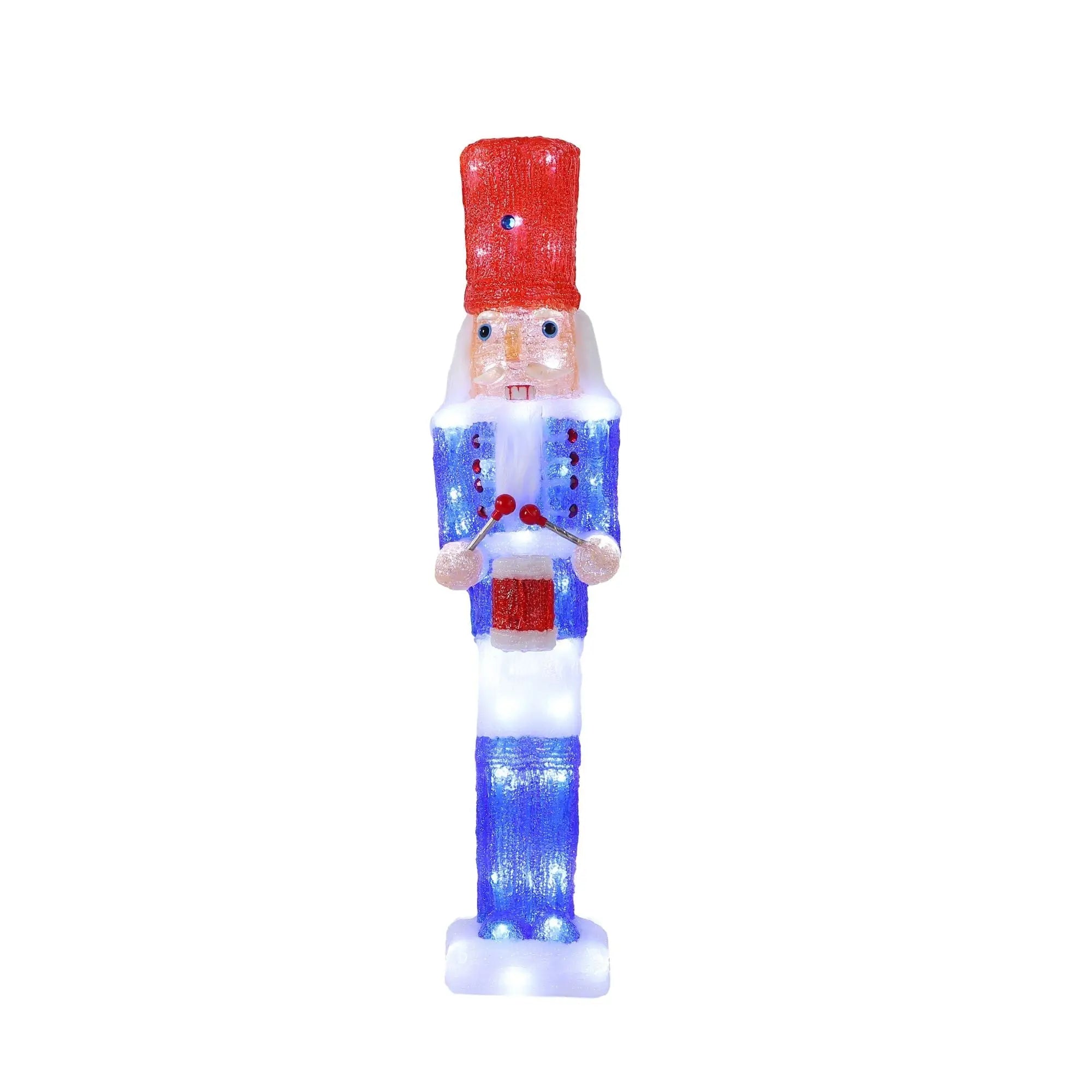 Lexi Lighting Acrylic Nutcracker V1 White Led 57cm