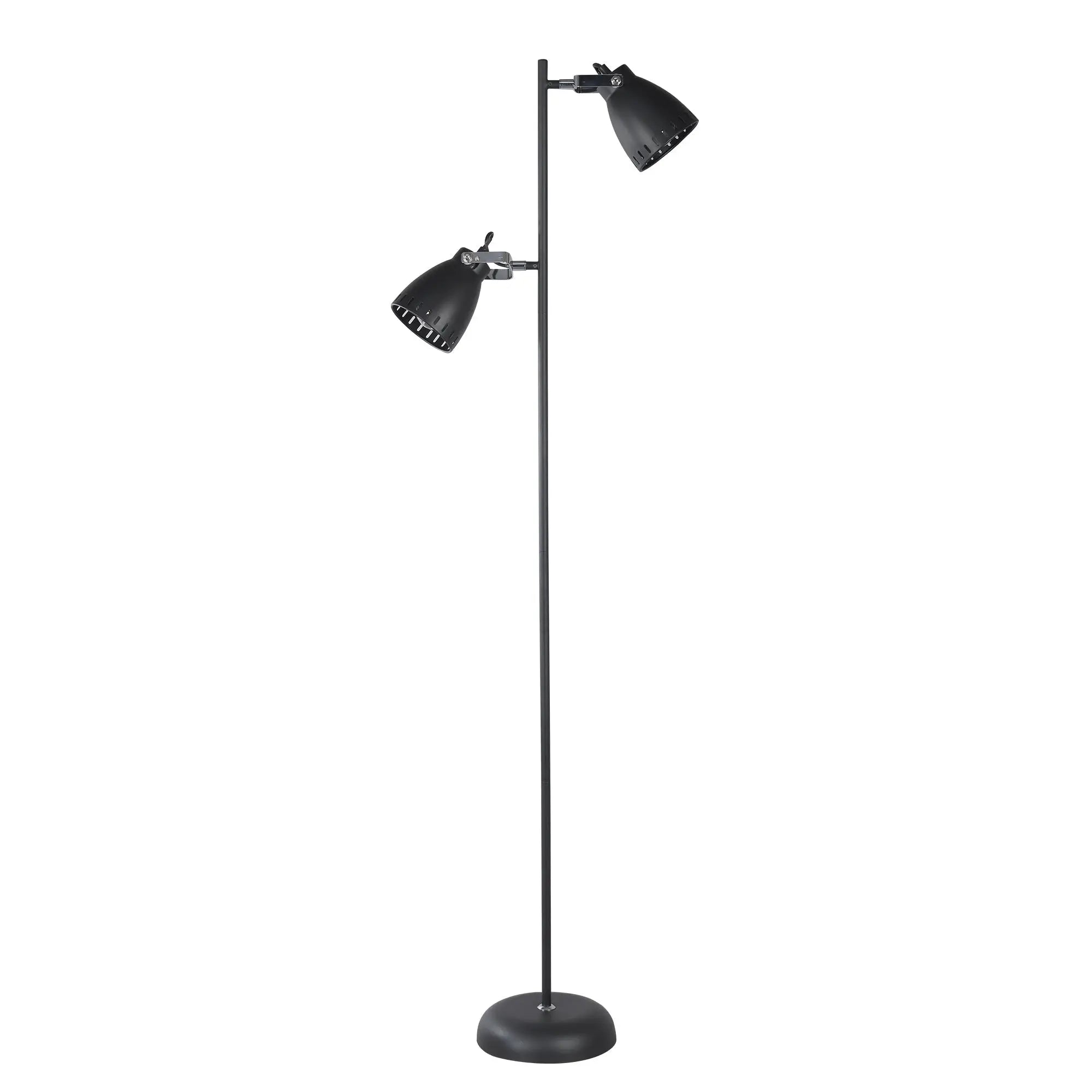 Lexi Lighting Audrey Floor Lamp Black Adjustable Dual