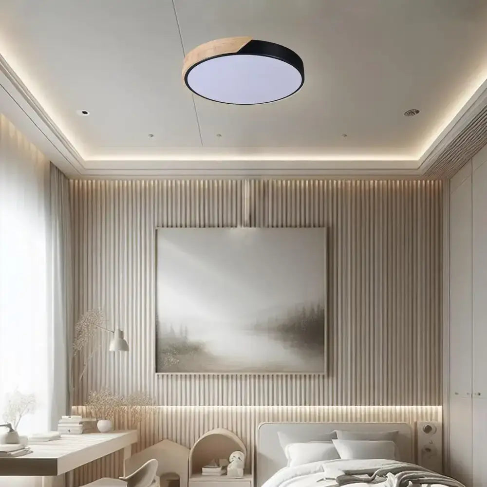 Lexi Lighting Celestia Modern Timber Led Oyster Light