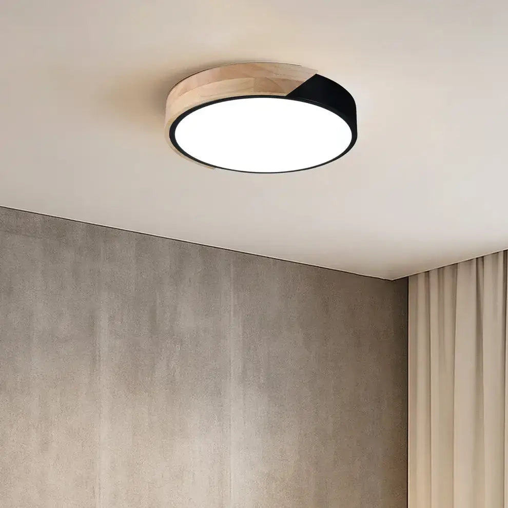 Lexi Lighting Celestia Modern Timber Led Oyster Light