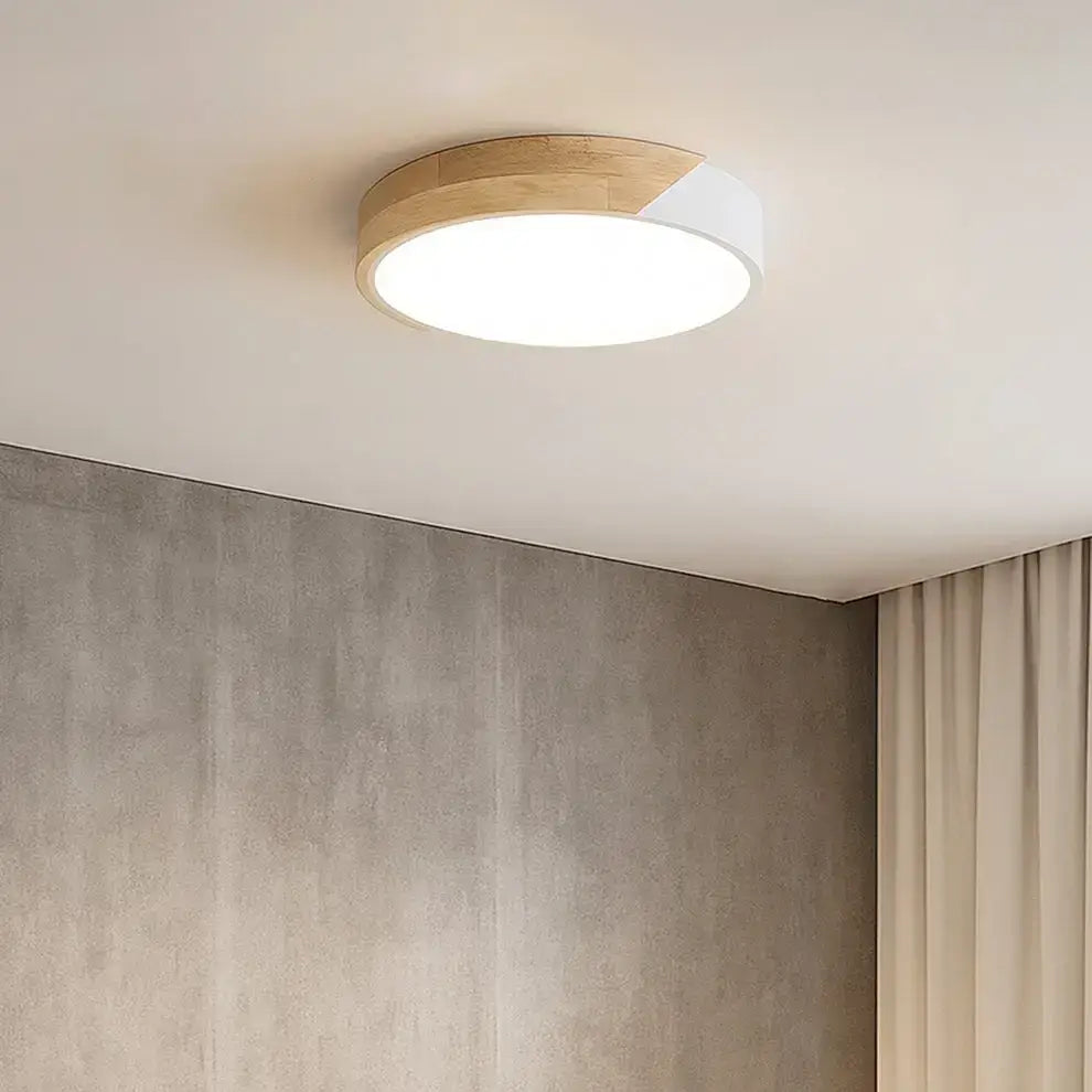 Lexi Lighting Celestia Modern Timber Led Oyster Light