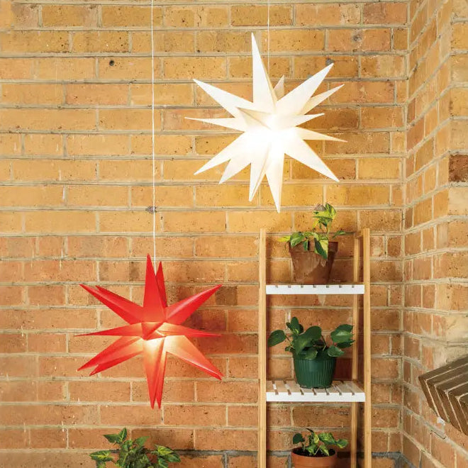 Lexi Lighting Christmas Ceiling&Wall Decoration Starburst Hanging Light - 2 Colour Options