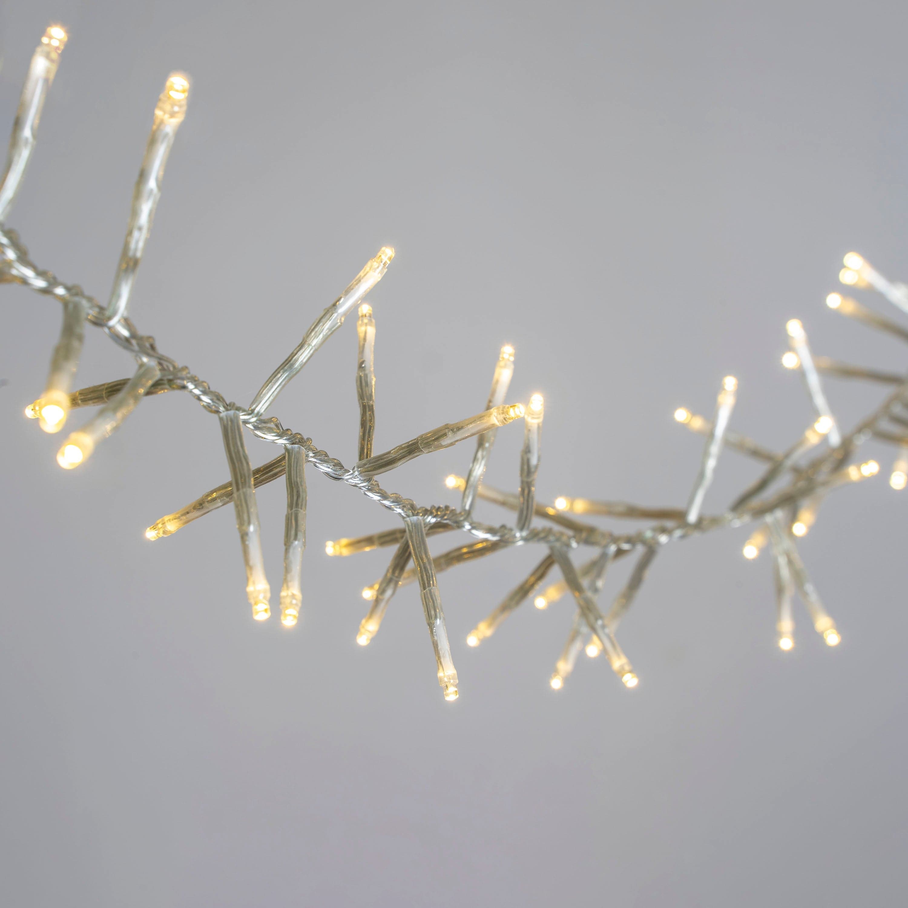 Lexi Lighting Cluster Light Warm White 720 LED Cluster Light With Clear Cable -3 Colour Options