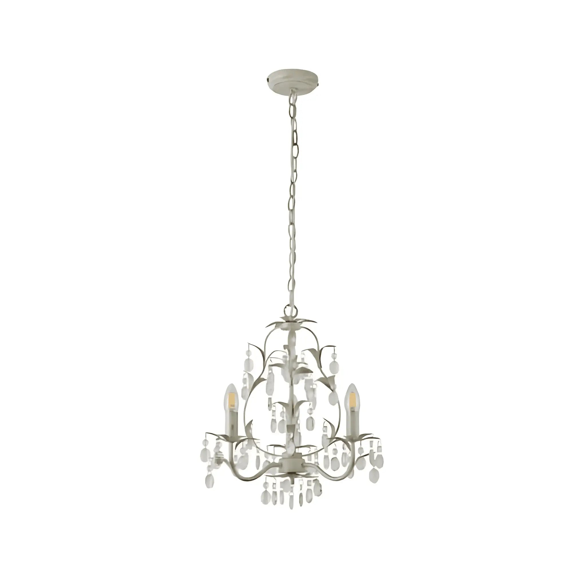Lexi Stella 3 Light Crystal Pendant | Ivory & Brushed Gold Chandelier Australia