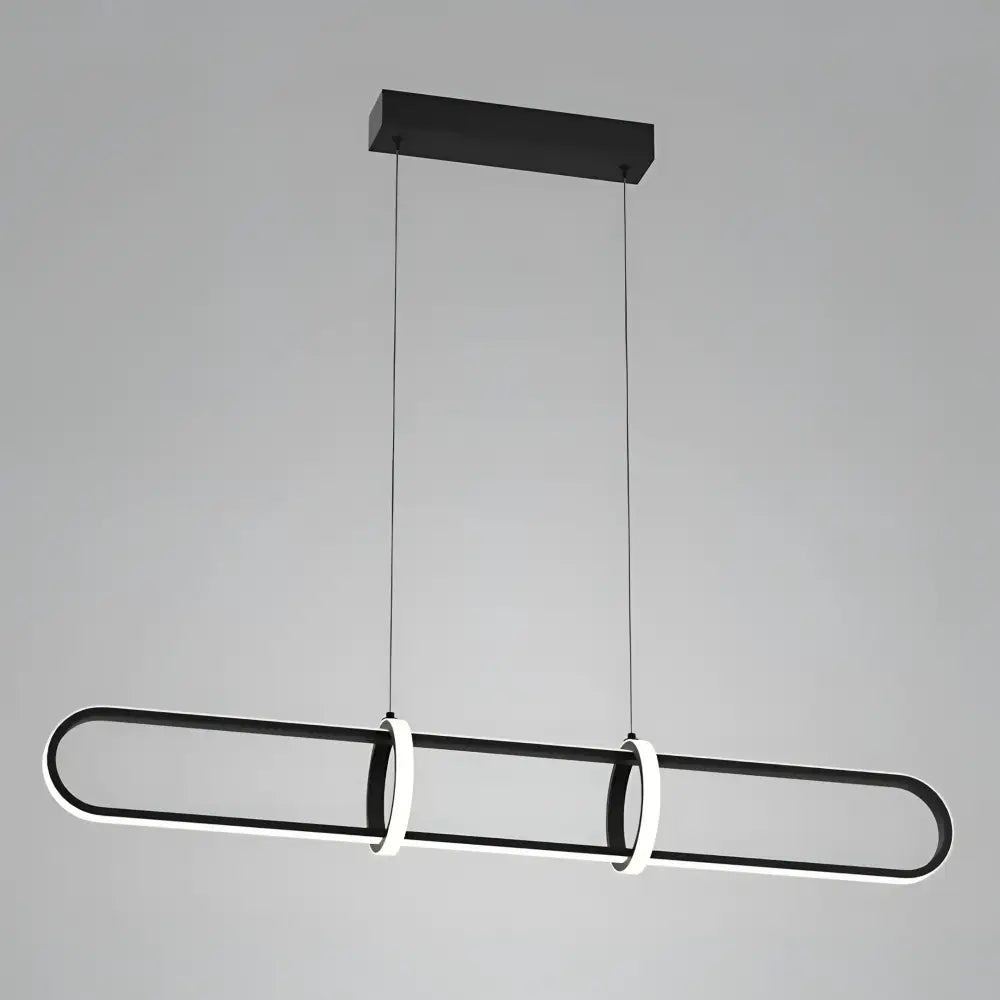 Green Earth Lighting Australia Pendant Light LEXINGTON Matte Black 1200mm 25W Tri-Colour LED Pendant Light GE636/B/1200