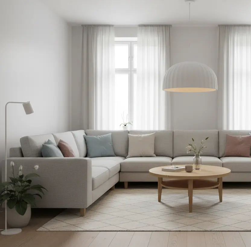 Whitney Ribbed Single Light Pendant in Two Sizes