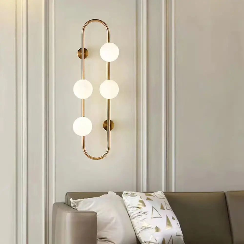 Lighting Creations Wall Light Bach Large Brass Wall Light BACHBR