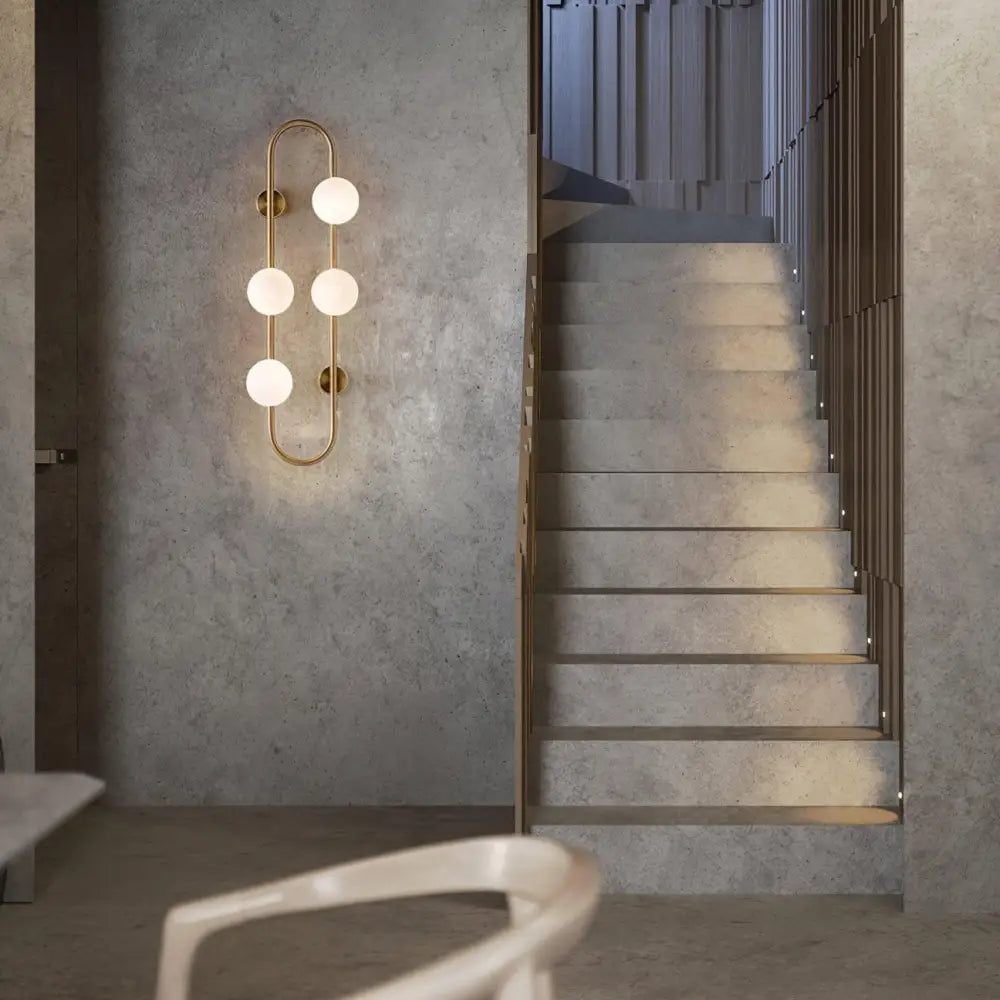 Lighting Creations Wall Light Bach Large Brass Wall Light BACHBR