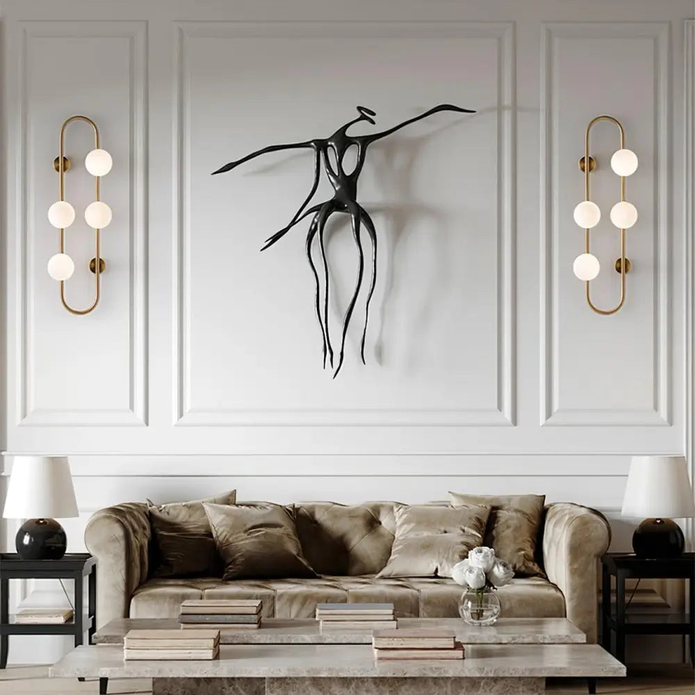 Lighting Creations Wall Light Bach Large Brass Wall Light BACHBR
