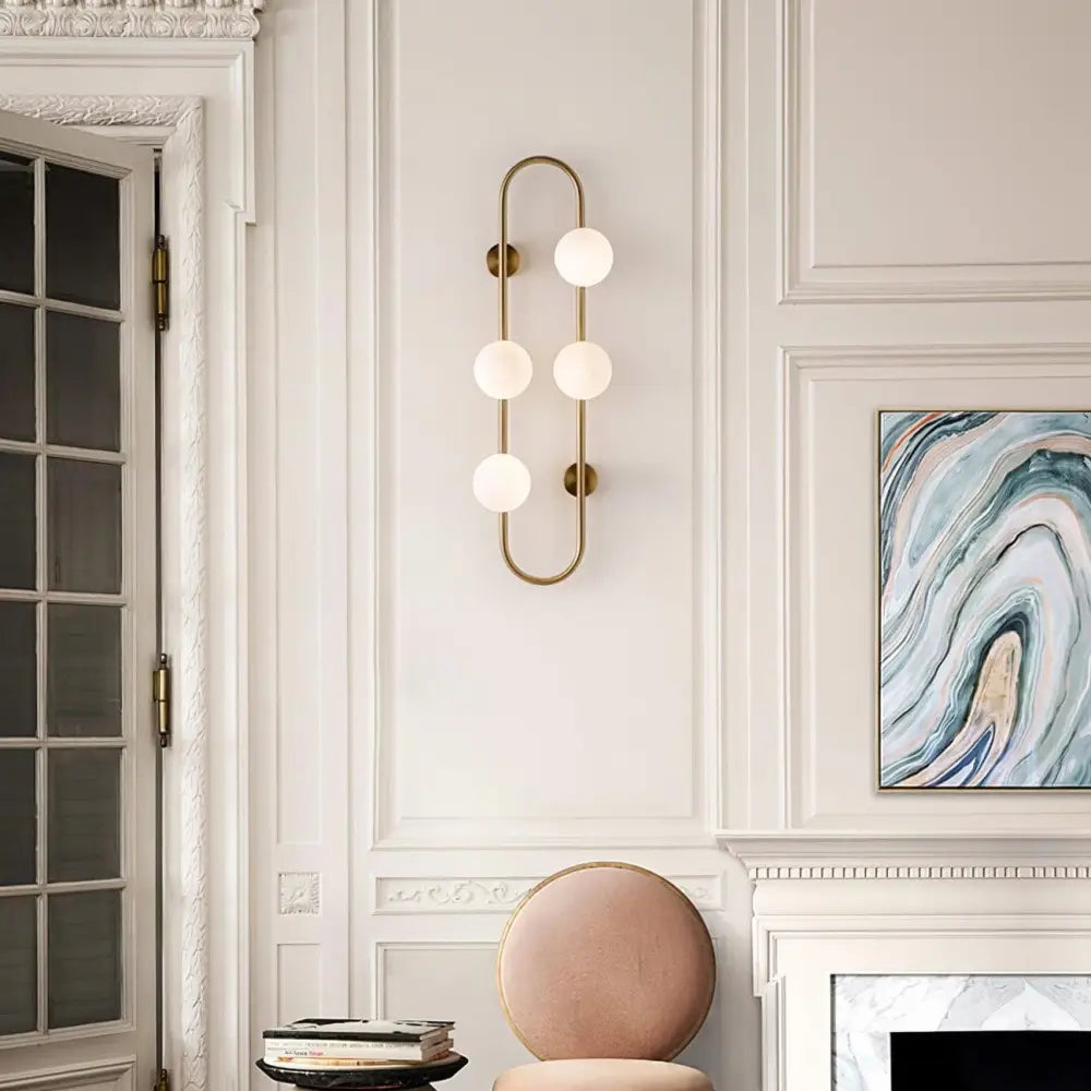 Lighting Creations Wall Light Bach Large Brass Wall Light BACHBR
