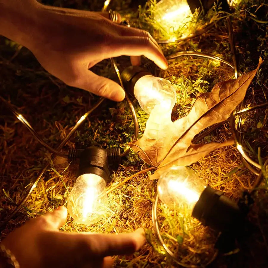 15 m Solar Festoon Lights Outdoor Waterproof 15 Led