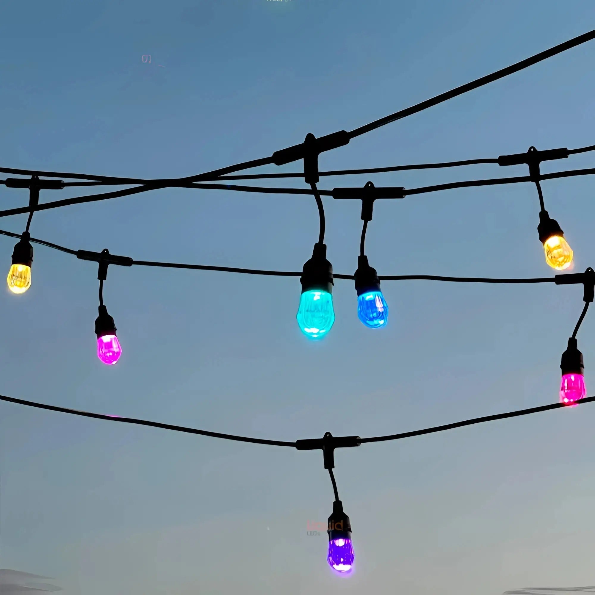 Liquid Leds Smart Rgbw Outdoor Festoon Lights App Voice Control