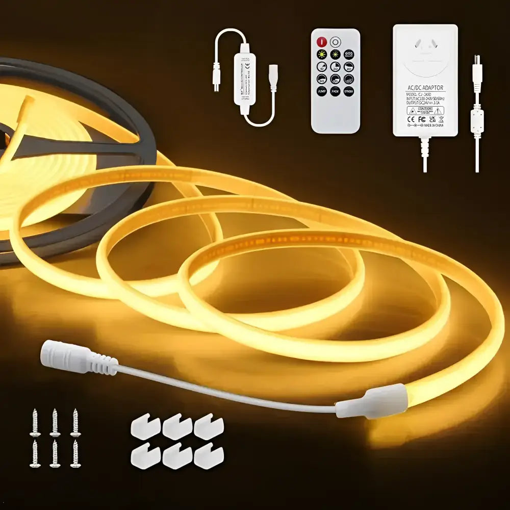LumaFlex Linea AquaDim 3000K IP67 – Waterproof Dimmable LED Strip Light Kit