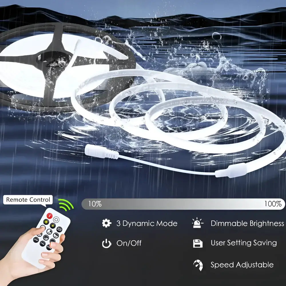 LumaFlex Linea AquaDim 6000K IP67 – Waterproof Dimmable LED Strip Light Kit