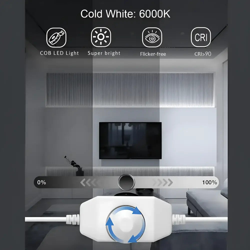 LumaFlex Linea Dim 6000K – Adjustable & Dimmable LED Strip Kit