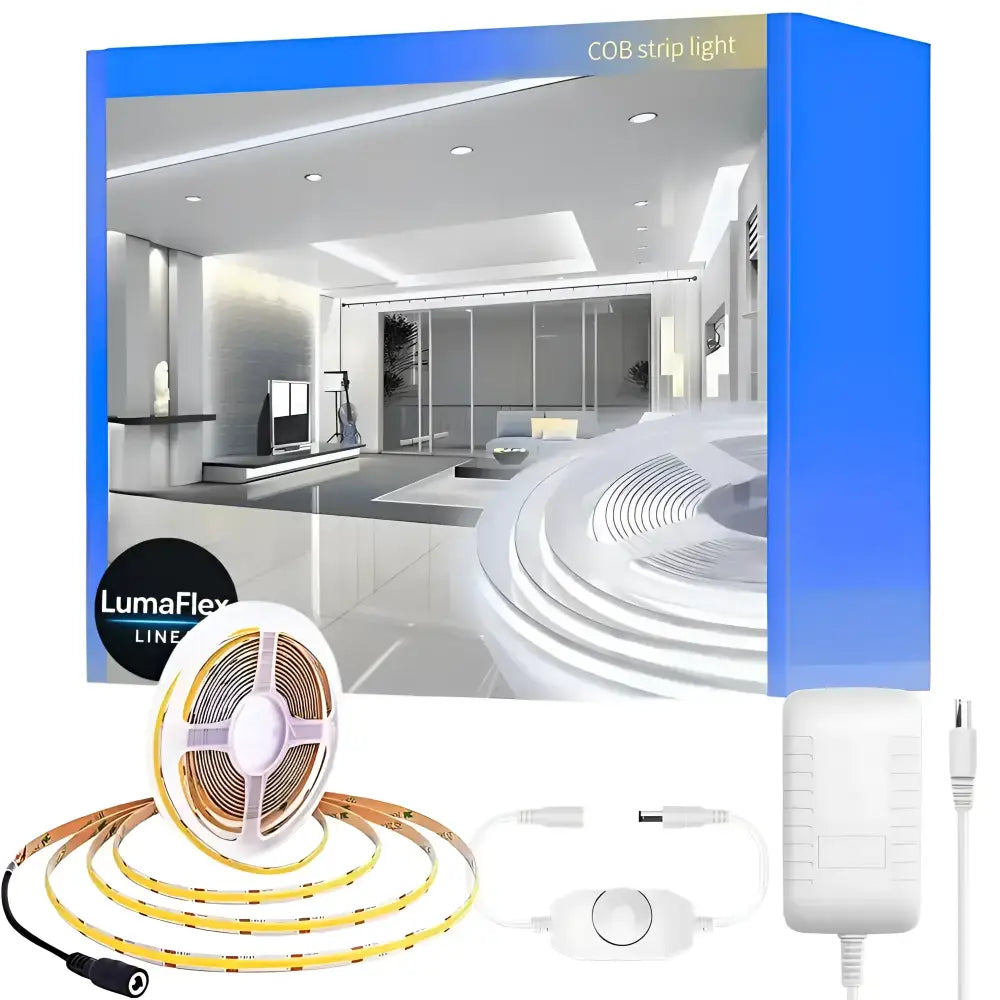 LumaFlex Linea Dim coiled LED strip with adjustable dimmable dimmer