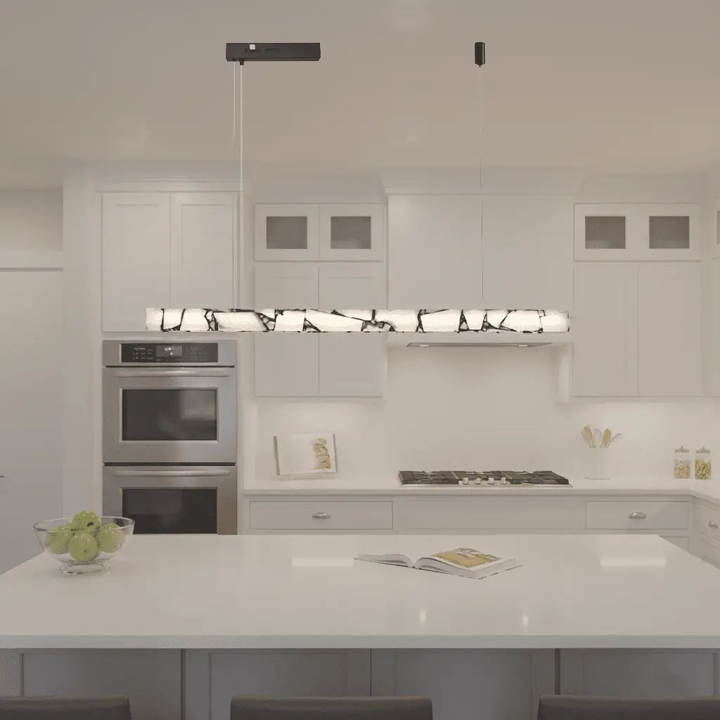 Luminara Alabaster Style Spanish Marble LED Pendant Light