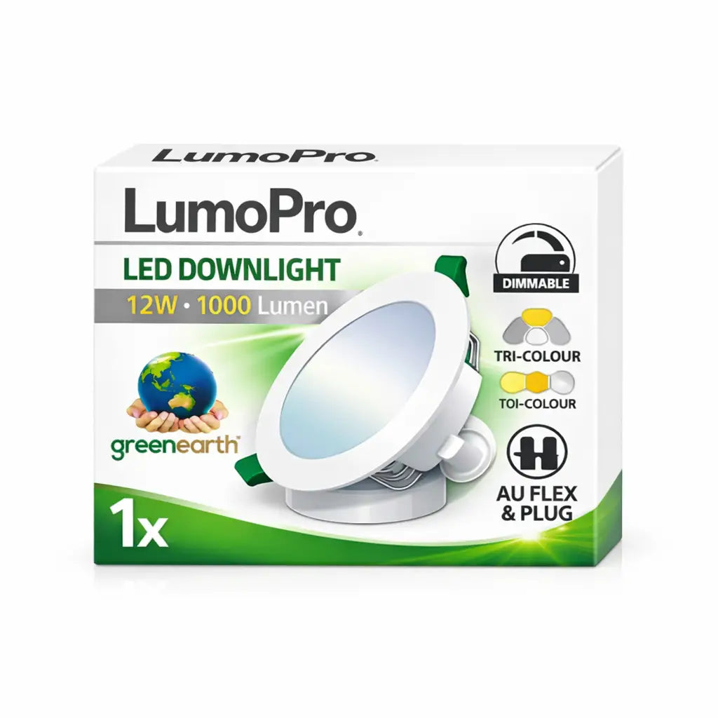 retail carton LumoPro 12W LED downlight 