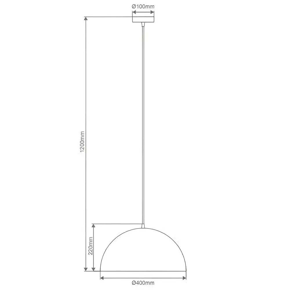 Domus Lighting PENDANTS Domus LUNA-400 - 1 Light Pendant