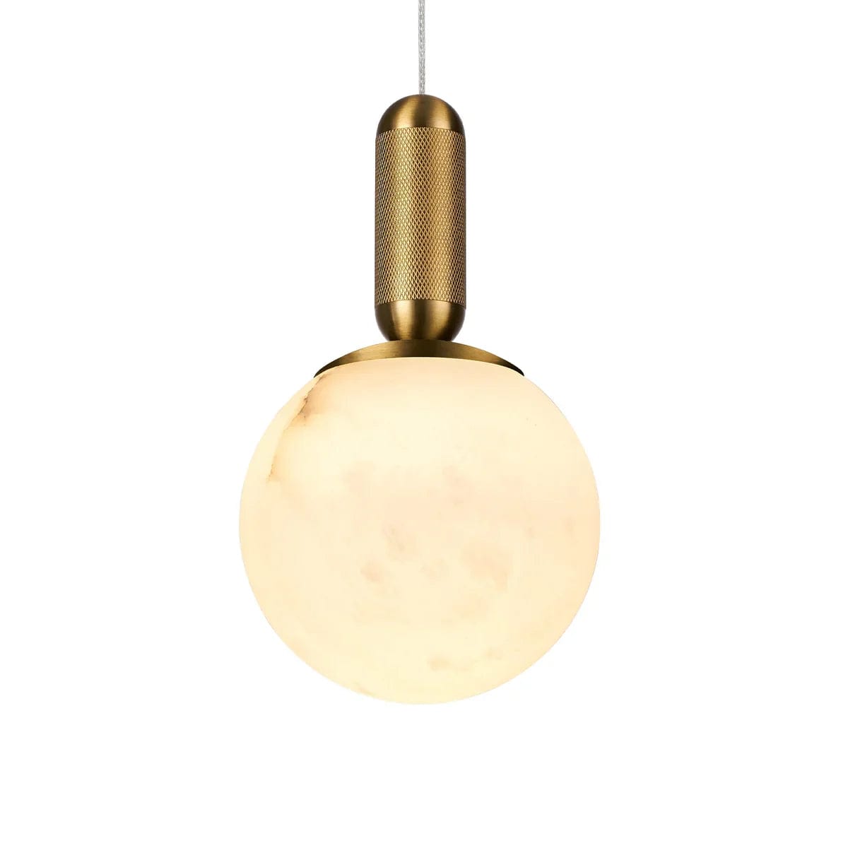 Green Earth Lighting Australia Pendant Light Lunar Brass 11W Spanish Marble LED Pendant Light LUNARBR