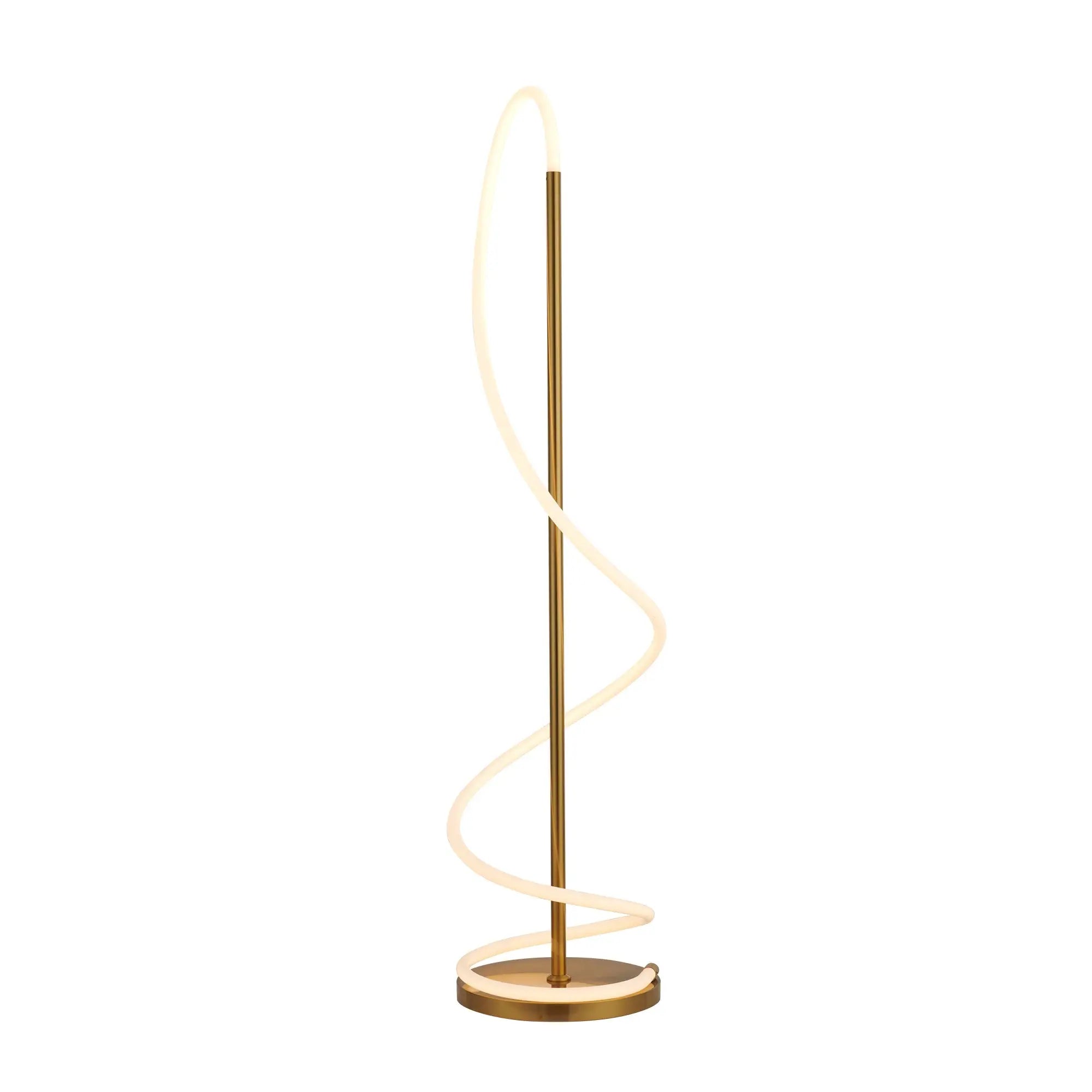 Lyona Led Floor Lamp - Gold Lexi Lighting