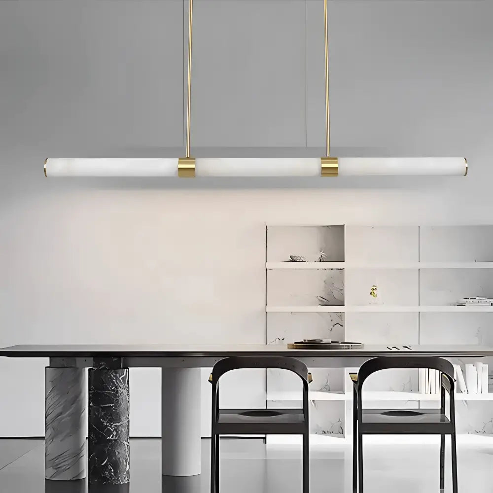 Green Earth Lighting Australia Pendant Light MADISON Brass 1500 Spanish Marble 40W Tri-Colour LED Pendant GE9026/BR
