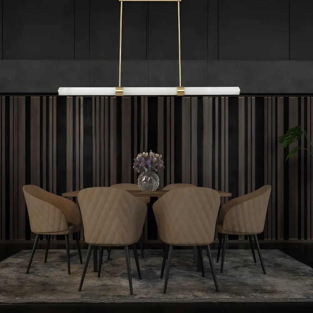 Green Earth Lighting Australia Pendant Light MADISON Brass 1500 Spanish Marble 40W Tri-Colour LED Pendant GE9026/BR