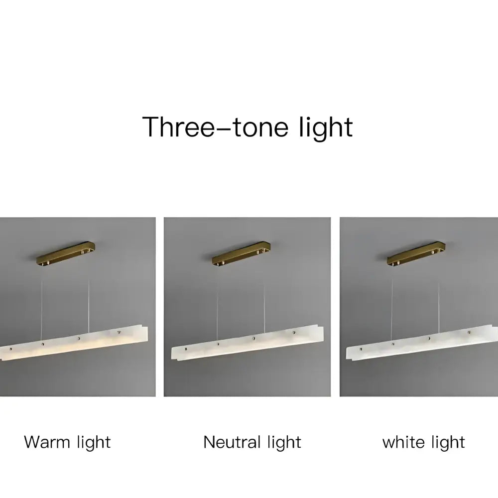 Green Earth Lighting Australia Pendant Light MADISON LUXE Brass Spanish Marble 1.2M Tri-Colour LED Pendant MADLUXEBR