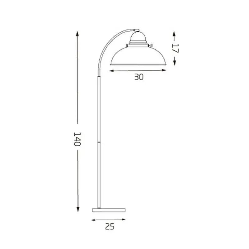 Manor Metal Floor Lamp - Antique Copper Lexi Lighting