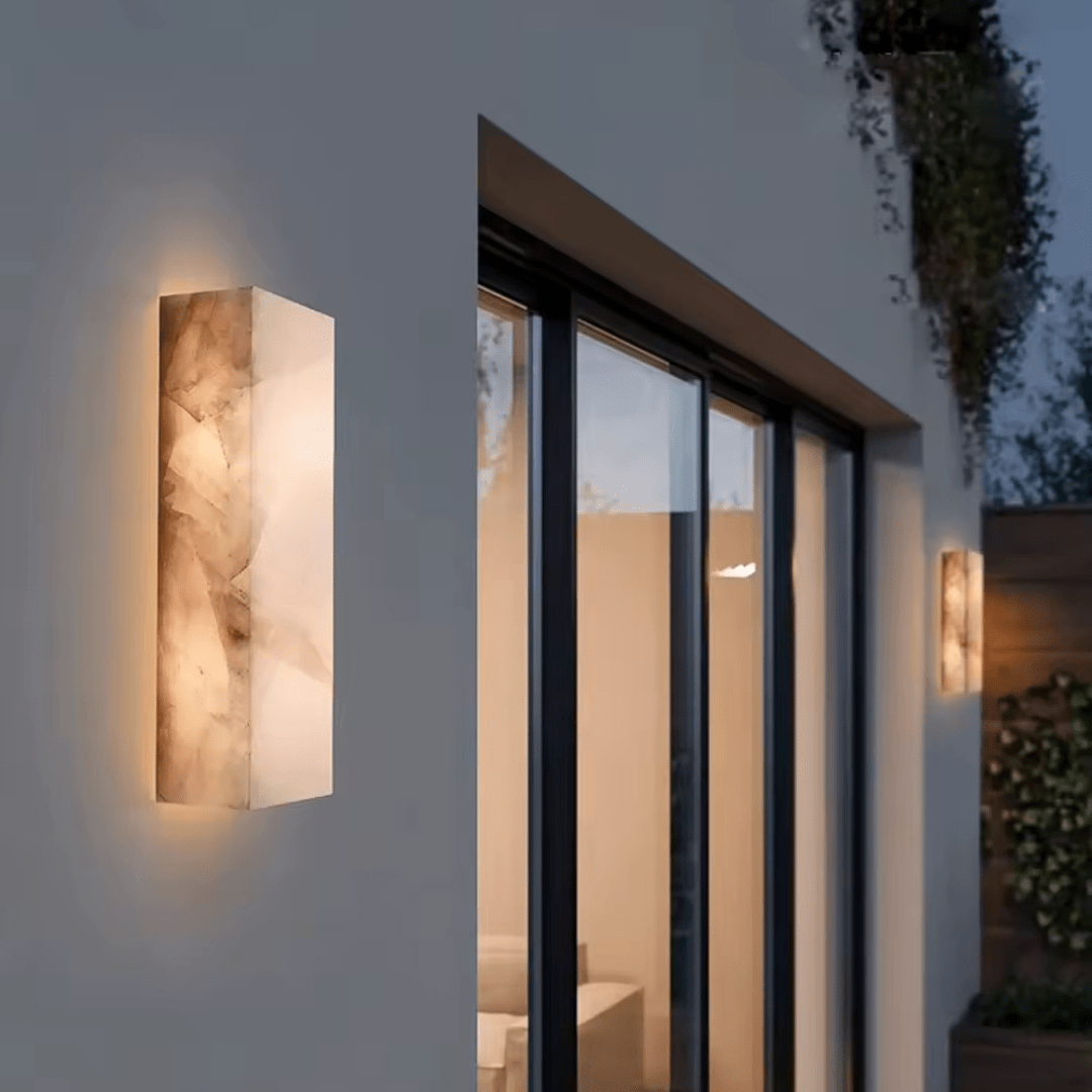 Green Earth Lighting Australia Exterior Wall Light MARBELLA IP65 Spanish Marble Exterior LED Wall Light