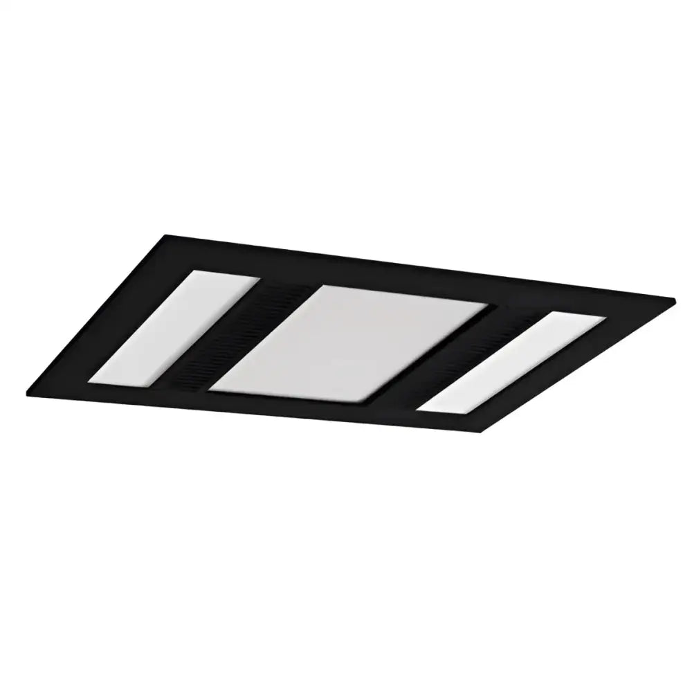 Martec 500 m³/hr Phoenix 3-in-1 Bathroom Heater, Exhaust Fan & CCT LED Light in Black - Mases LightingMartec