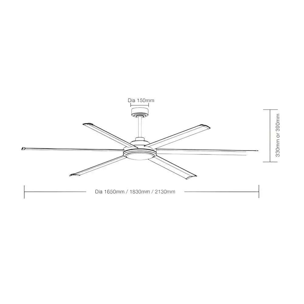 Martec Albatross Ii 72” Smart Dc Ceiling Fan Wifi