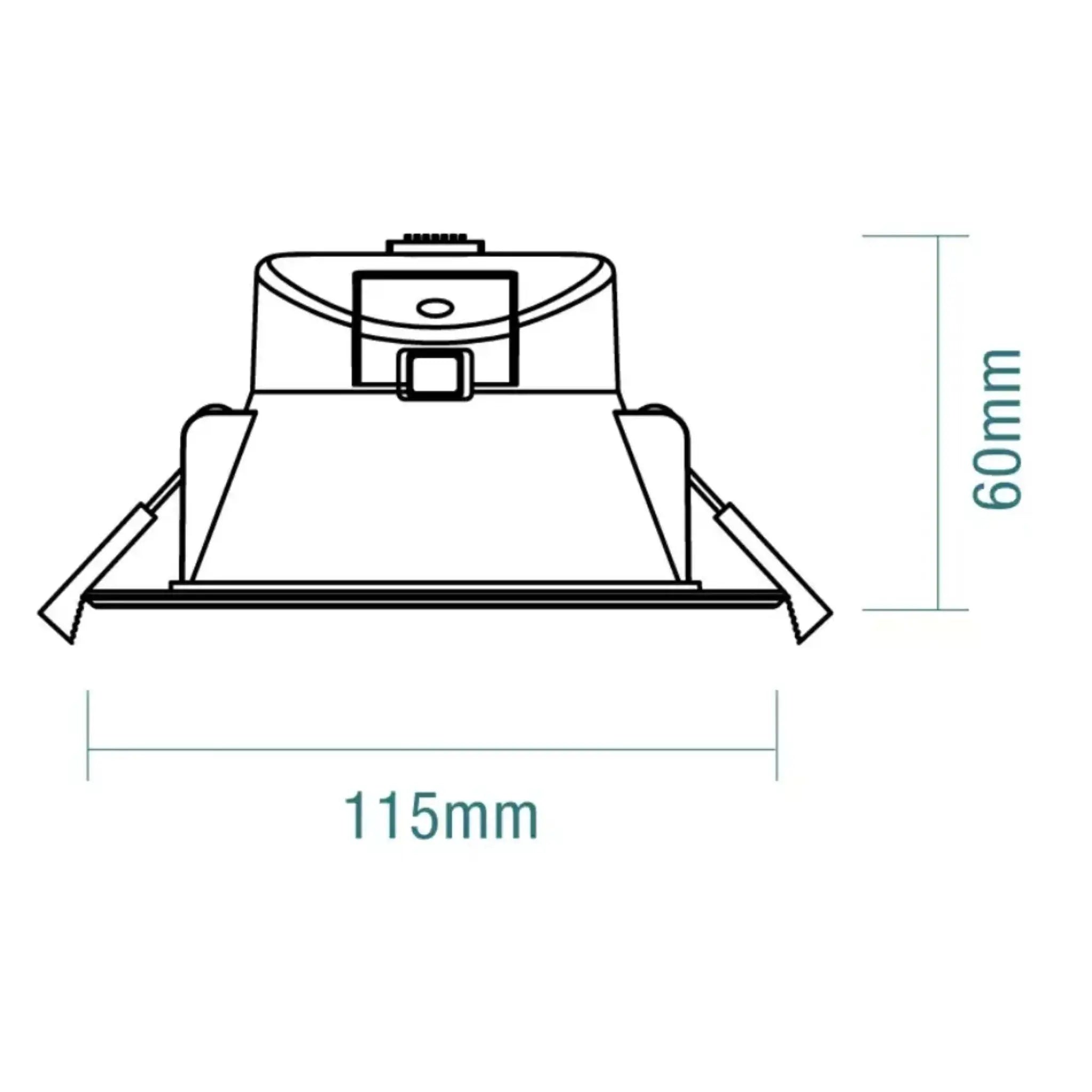Martec Niko 9W Tri-Colour LED Dimmable Recessed Ceiling Light - 90mm