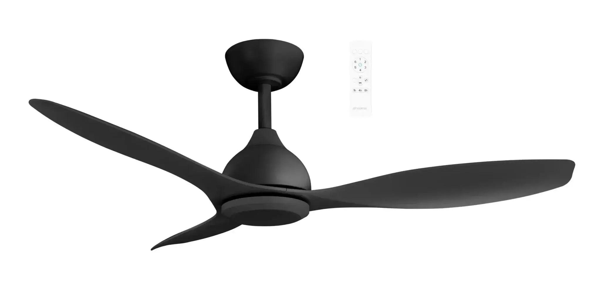 Elite 52″ Dc Smart Ceiling Fan with Wifi Remote - Matt Black