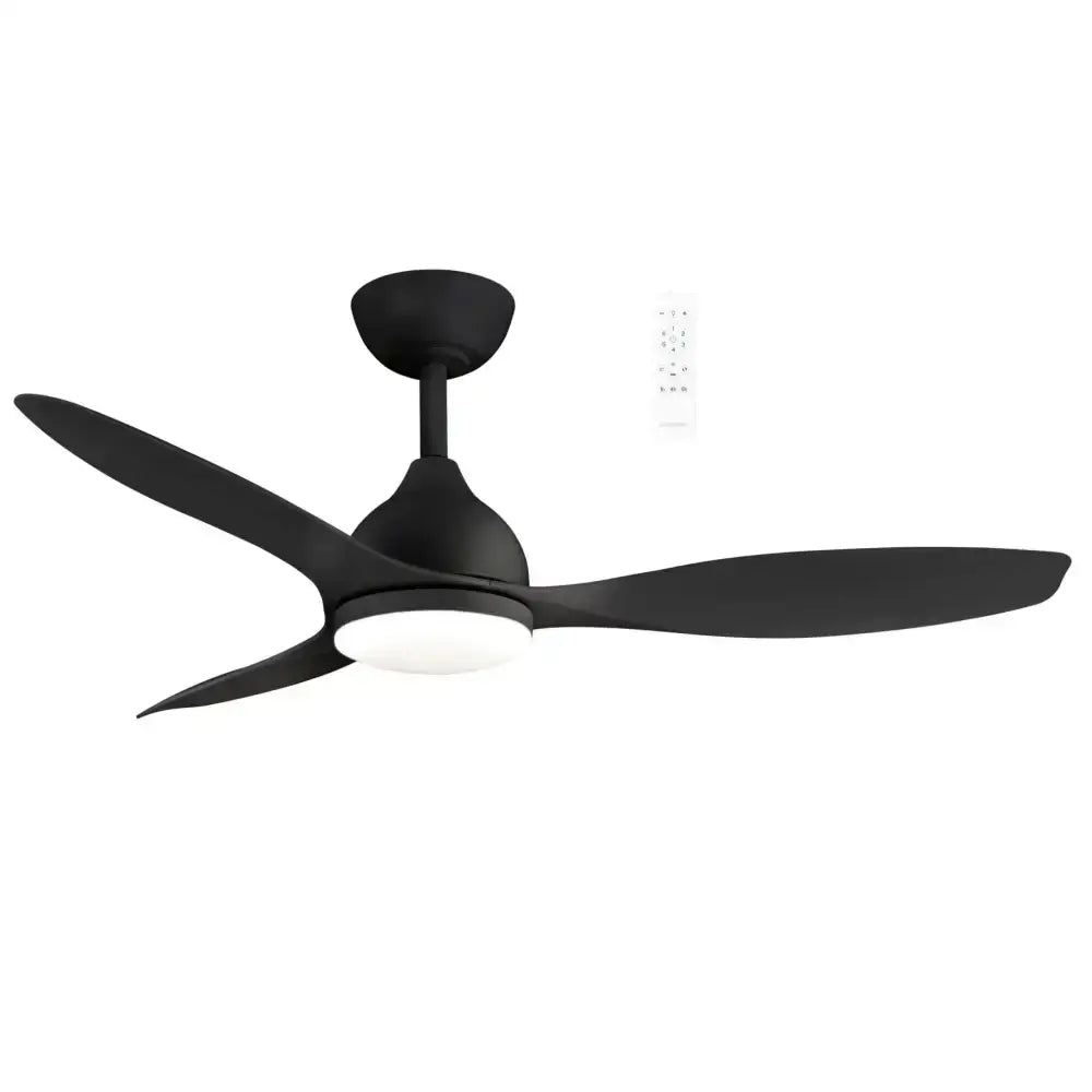 Smart Ceiling Fan with Led Light - 48’’ & 52’’ Sizes - Matt Black