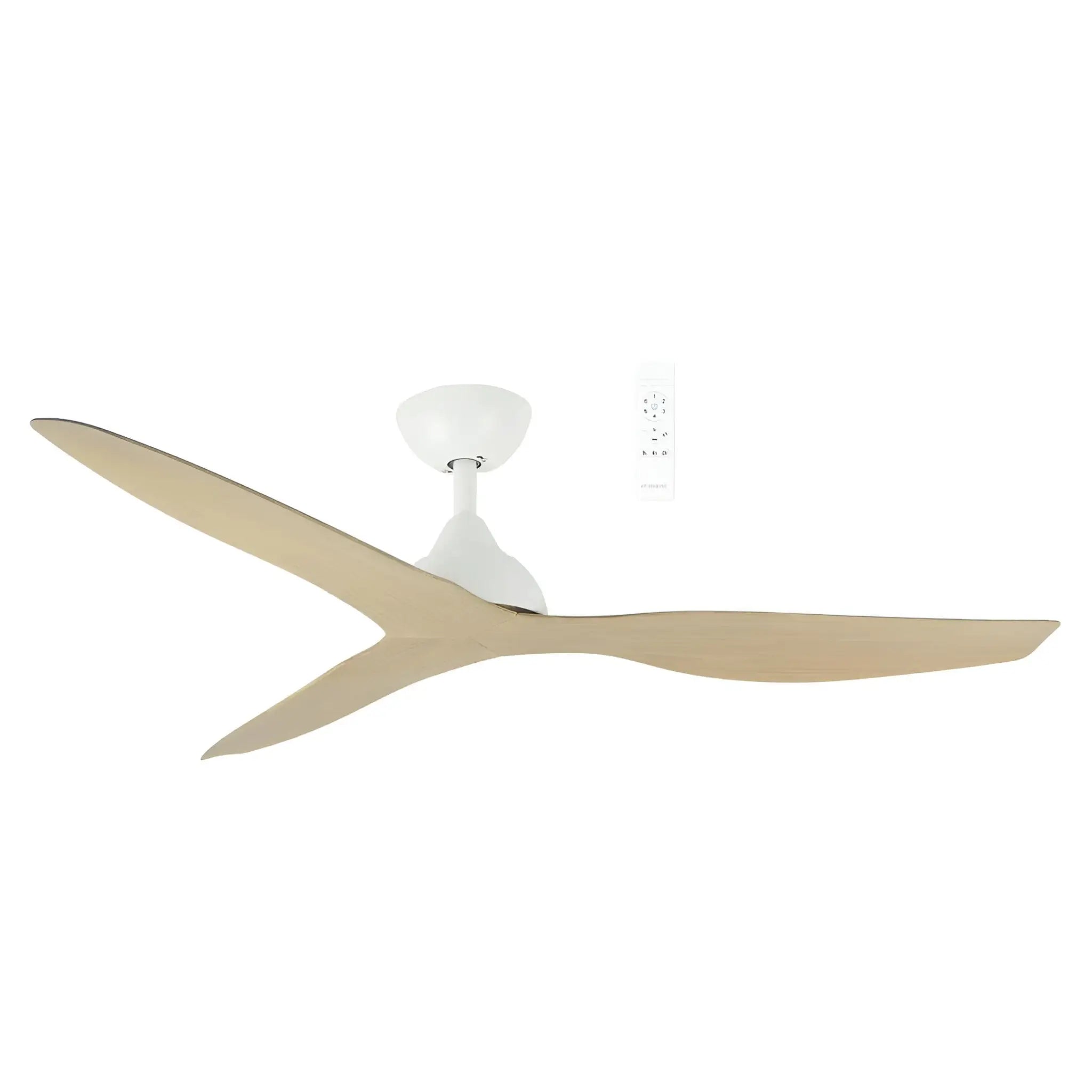 Avoca 48″ Dc Smart Ceiling Fan with Wifi Remote - Matt White and Oak