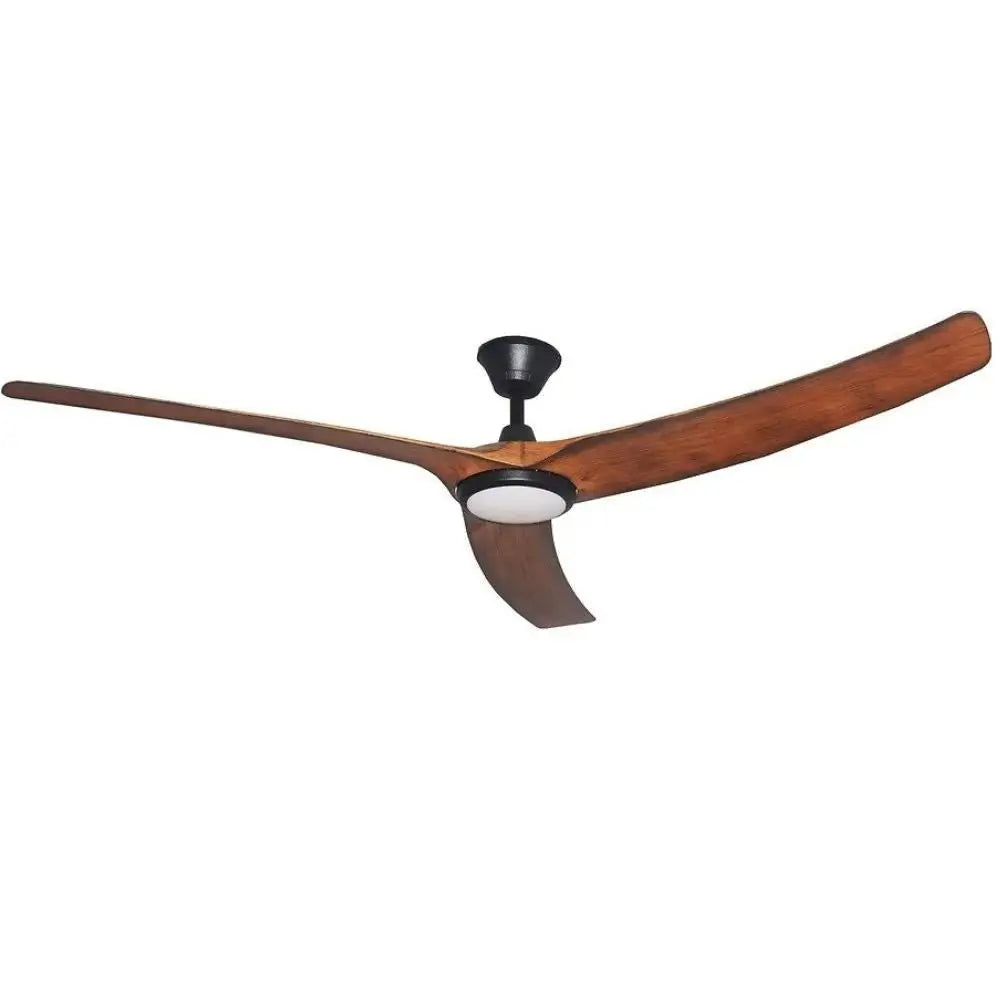 Aqua V2 Ip66 52’’ Dc Ceiling Fan with Remote Control - Matte Black with Koa Blades