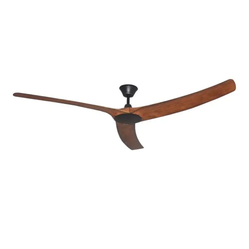 Aqua V2 Ip66 52’’ Dc Ceiling Fan with Remote Control - Matte Black with Koa Blades