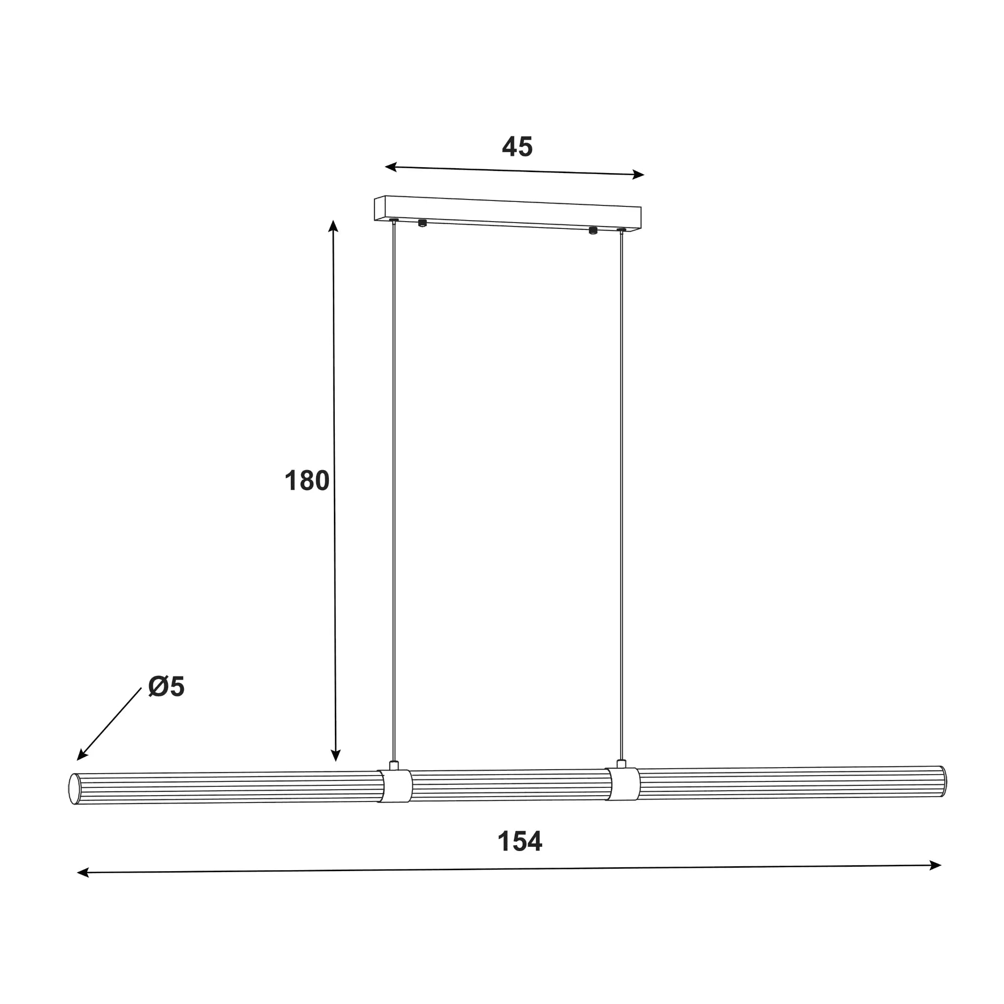 Oriel Maxwell Bronze Led Linear Pendant Australia