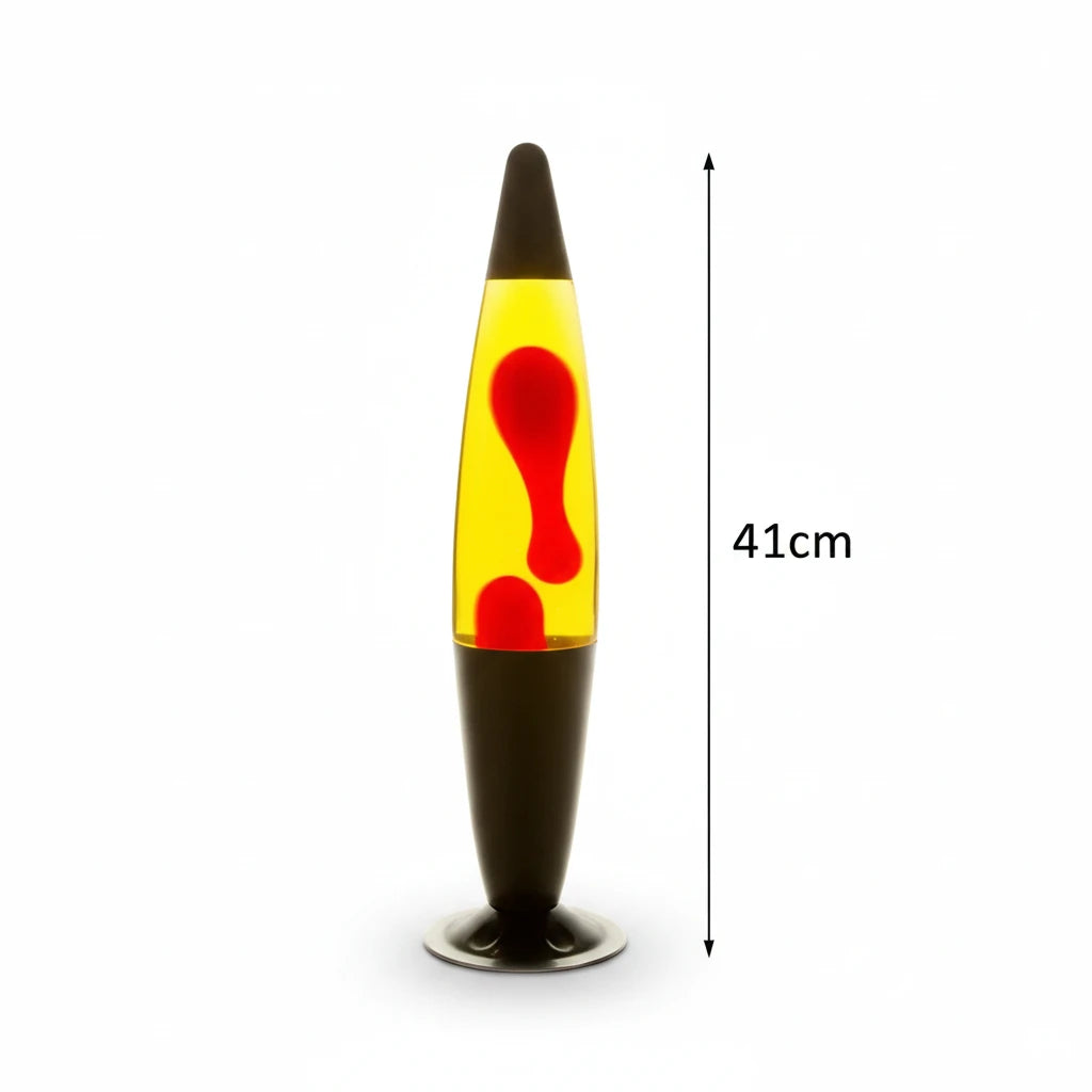 MDI Black Red Yellow Peace Motion Lava Lamp